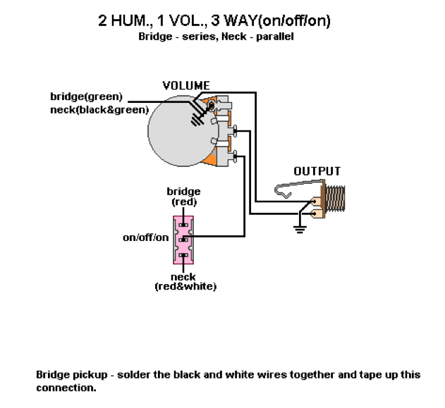 Dimarzio 3 Way Switch Wiring Diagram